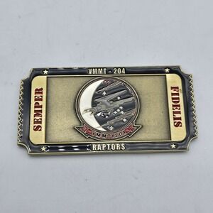 USMC VMMT-204 Raptors Challenge Coin United States Marine Corps